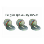 I've Still Got All My Marbles: Color Pencil Art Post Cards