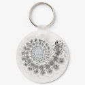 Ivory and Marble Keychain