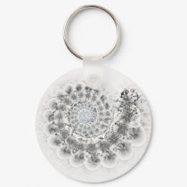 Ivory and Marble Keychain