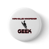 Ivory-Billed Woodpecker Geek buttons by AnimalShirts Ivory-Billed Woodpecker Geek buttons