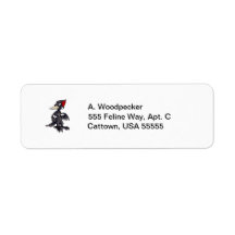 Ivory-Billed Woodpecker Custom Return Address Label