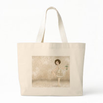 Ivory Bride Tote Bags