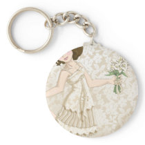 Ivory Bride Key Chain