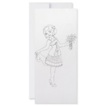 Ivory Bride Rack Card Template