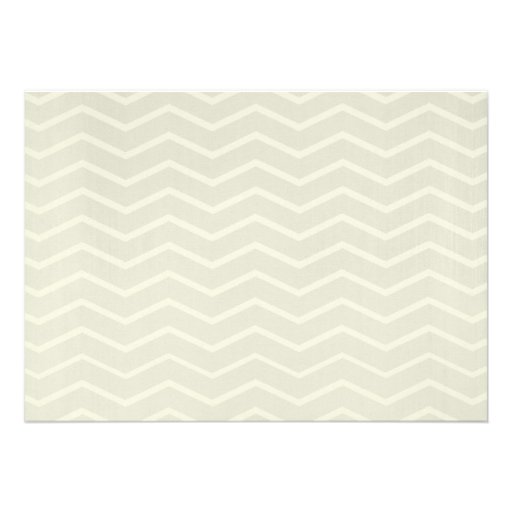 Ivory Chevron Wedding Invitations