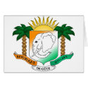 Ivory Coast coat of arms cards