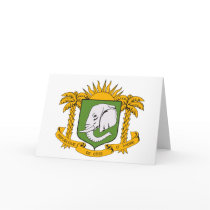 Ivory Coast Coat of Arms Greeting Card
