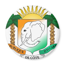 Ivory Coast coat of arms magnets