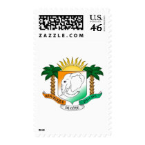 Ivory Coast coat of arms postage