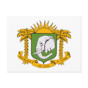 Ivory Coast Coat of Arms Postcard