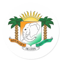 Ivory Coast coat of arms stickers