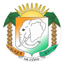 Ivory Coast coat of arms stickers