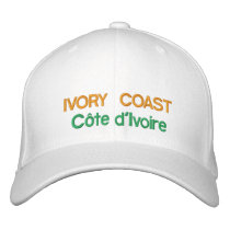 Ivory Coast  - Côte d'Ivoire Embroidered Hat