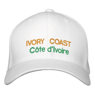 Ivory Coast  - Côte d'Ivoire Embroidered Hat