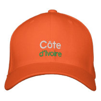 Ivory Coast  - Côte d'Ivoire Embroidered Hat