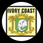 IVORY COAST.(Côte d'Ivoire) T-Shirt And etc Round Sticker