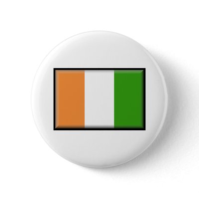 Ivory Coast Flag Buttons by jacinto888