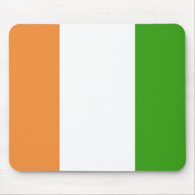Ivory Coast Flag Mousepad by jacinto888