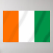 Ivory coast flag of Côte d'Ivoire gifts Poster