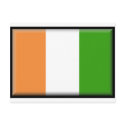 Ivory Coast Flag postcards