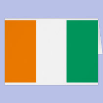 Ivory Coast Flag Products cards