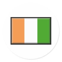 Ivory Coast Flag stickers