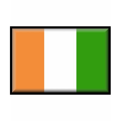 Ivory Coast Flag Tee Shirts by jacinto888
