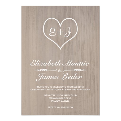 Ivory Country Wedding Invitations