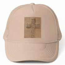 IVORY CROSS MESH HAT