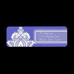 Ivory Damask On Lilac