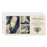 IVORY FORMAL COLLAGE | WEDDING THANK YOU CARD PHOTO CARD