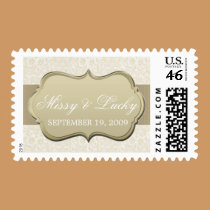 Ivory & Gold Couple Stamp stamps