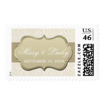 Ivory & Gold Couple Stamp