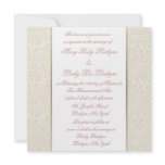 Ivory &amp; Gold Invitation