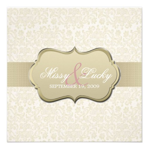 Ivory & Gold Invitation