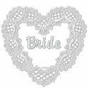 Ivory Heart - Bride embroidered shirts by WedThreads Ivory Heart - Bride embroidered shirts