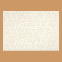 Ivory Lace Damask RSVP Note Card invitations
