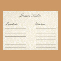 Ivory Lace Recipe Cards (3.5" x 5") invitations