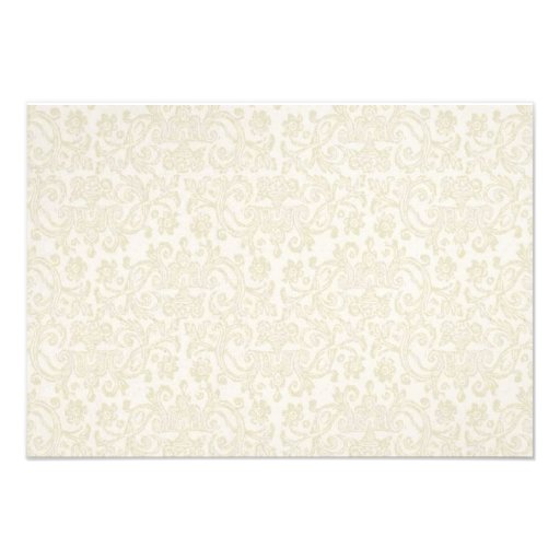 Ivory Lace Recipe Cards (3.5" x 5") Invitations