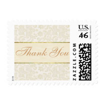 Ivory Lace Thank you Postage Stamp