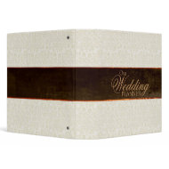 Ivory Lace Wedding Planner binder