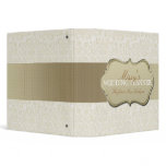 Ivory Lace Wedding Planner Vinyl Binder