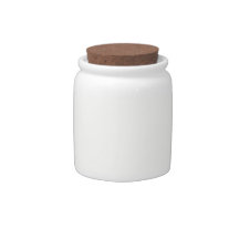 Ivory Off-White Solid Color Background Template Candy Jars