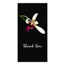 Ivory Orchids Photo Card