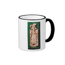 Ivory plaquette of a god mug
