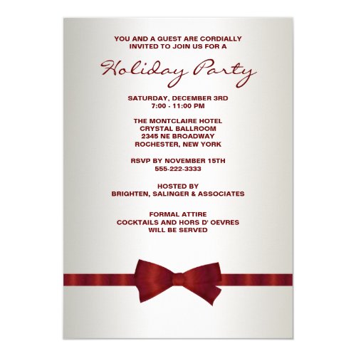 company holiday party invitation