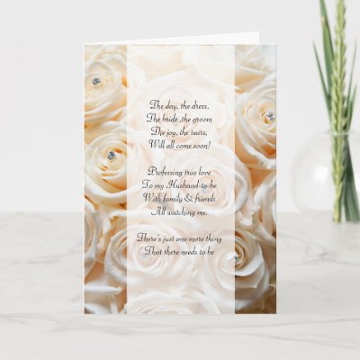 Ivory rose and diamonds  Be my bridemaid card
