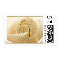 Ivory Rose Monogram stamps - letter N