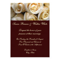 Ivory Rose Wedding Invitation