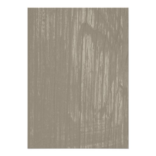Ivory Rustic Barn Wood Wedding Invitations